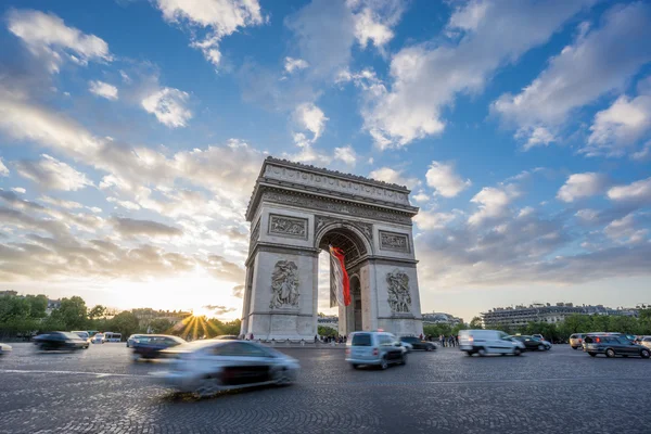 Arc de Triomphe a naplemente — Stock Fotó