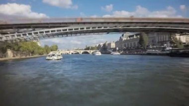 Seine Nehri turist tekne hyperlapse