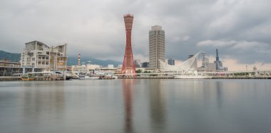 Kobe bağlantı noktası Kulesi ve Japonya'da Deniz Müzesi