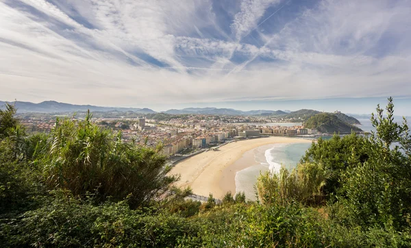Stranden i San sebastian, Spanien — Stockfoto