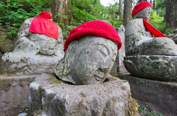 Zbliżenie głowę posągu w Nikko — Zdjęcie stockowe