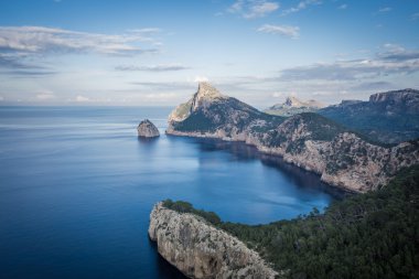 Cape Formentor Mallorca panoramik manzaralı