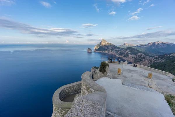 Panoramablick auf das Kap Formenteroder Aussichtspunkt auf Mallorca — Stockfoto