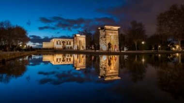 Gece gökyüzü, zaman atlamalı karşı tapınak Debot standları