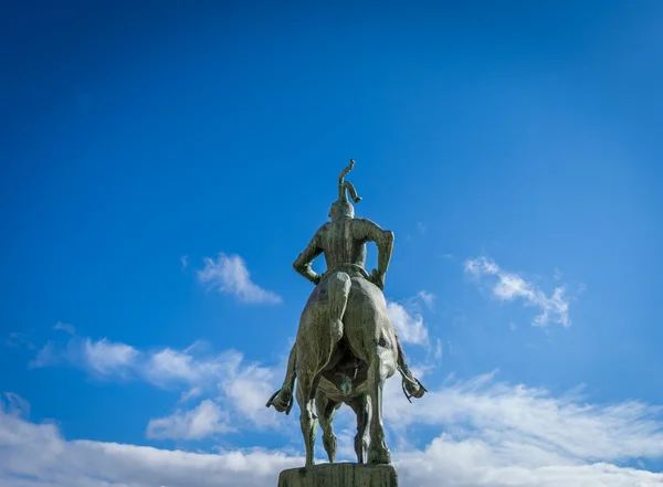 Francisco Pizarro staty i Trujillo, Caceres — Stockfoto