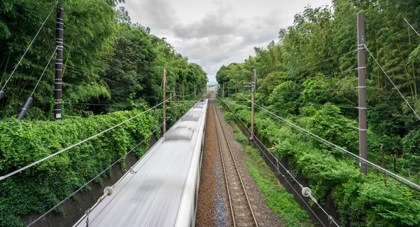 Träna spår i Kyoto, Japan — Stockfoto