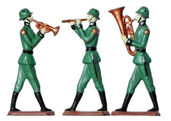 Spielzeug-Militärband — Stockfoto