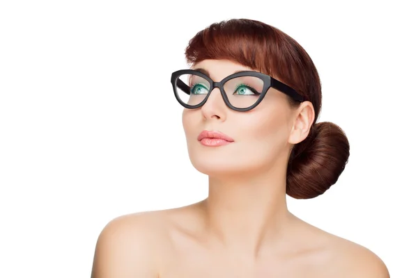 Beautiful girl in glasses — Stock Photo, Image