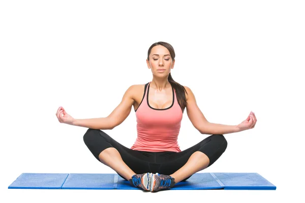 Beautiful woman making sport exercise — Stock Photo, Image