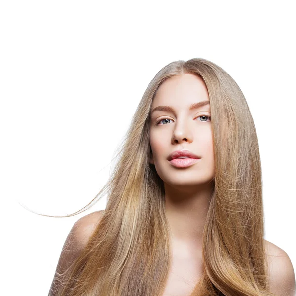 Menina com cabelo comprido — Fotografia de Stock