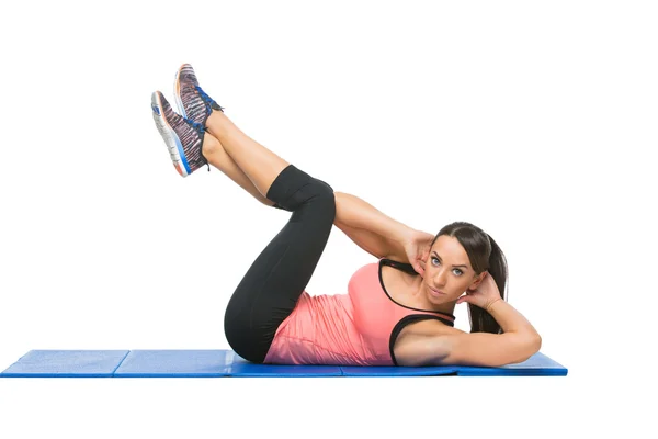 Beautiful woman making sport exercise — Stock Photo, Image