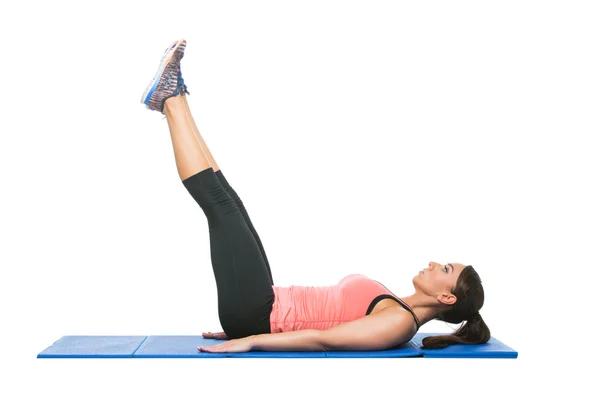 Bela mulher fazendo exercício desportivo — Fotografia de Stock