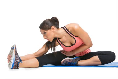 Güzel kadın yapma spor egzersiz