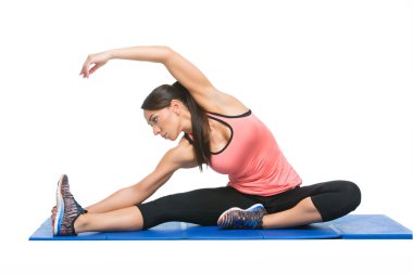 Güzel kadın yapma spor egzersiz