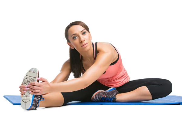 Schöne Frau, die Sport treibt — Stockfoto