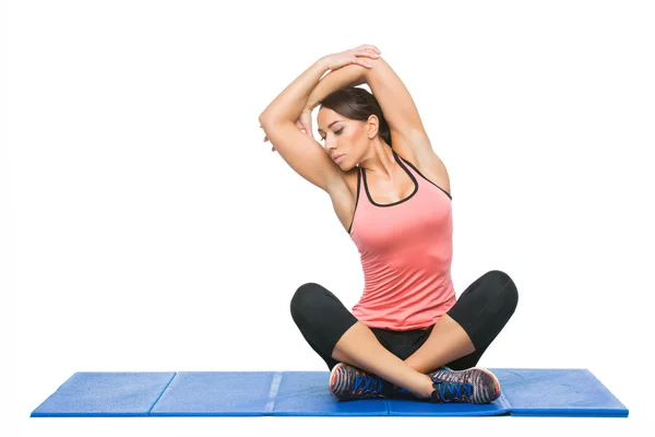 Beautiful woman making sport exercise — Stock Photo, Image