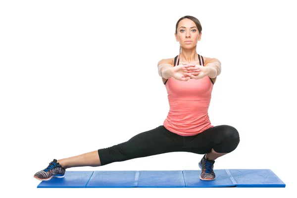 Beautiful woman making sport exercise — Stock Photo, Image