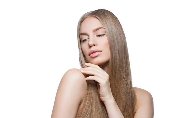 Menina com cabelo comprido — Fotografia de Stock