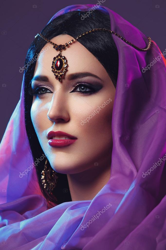 Arabic Makeup Stock Photo