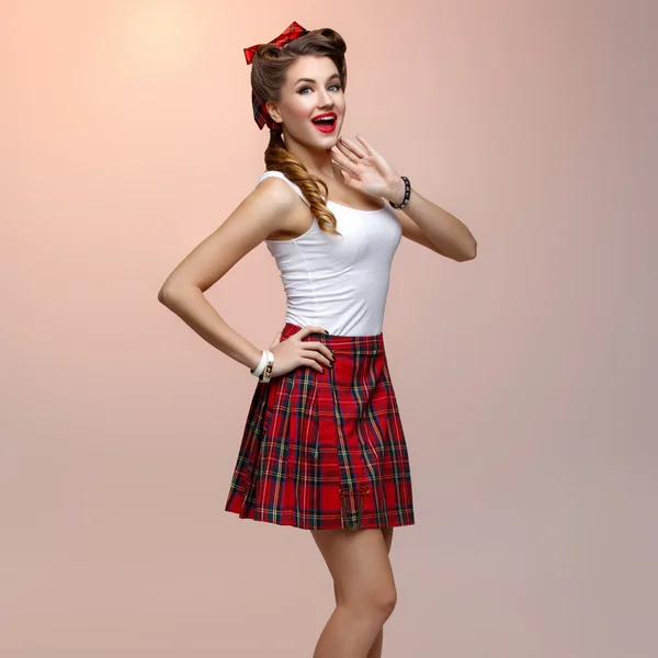 Beautiful pin up girl — Stock Photo, Image