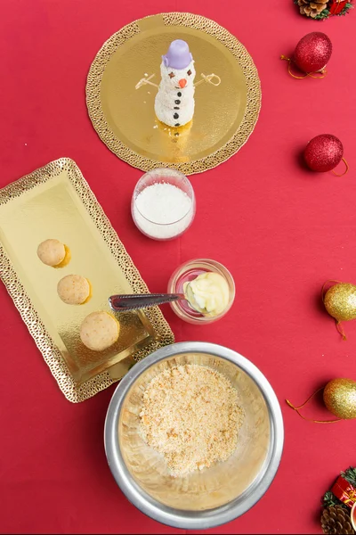 Ingredients for christmas dessert — Stock Photo, Image