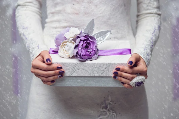 Pequeño regalo de agradecimiento en la recepción de la boda —  Fotos de Stock