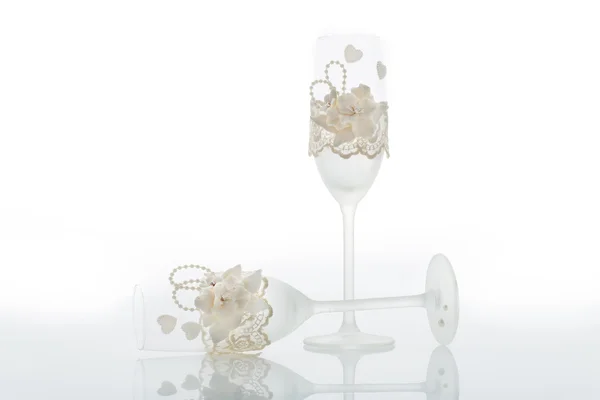 Wedding glasses — Stock Photo, Image