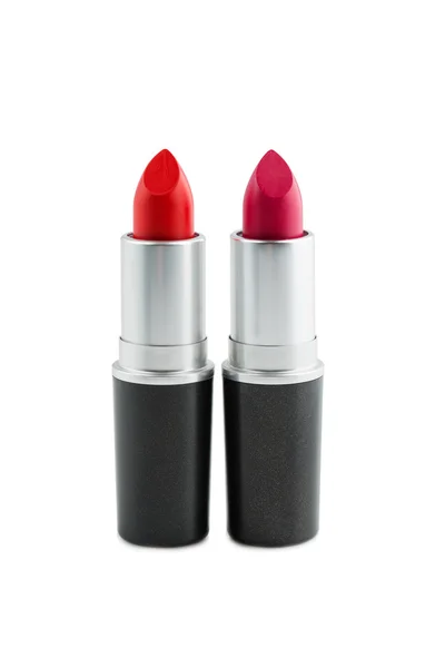 Two red shade lipsticks — Stock Photo, Image