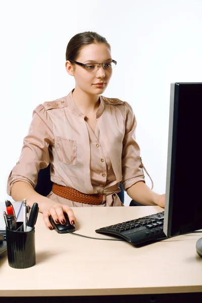 Woman office worker — Stock Photo, Image