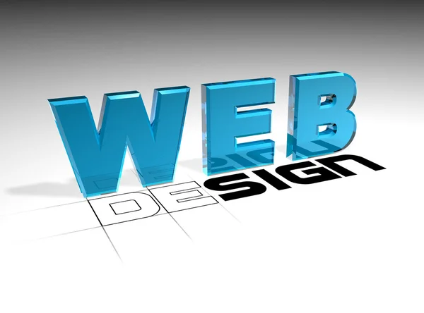 3D text webbdesign — Stockfoto