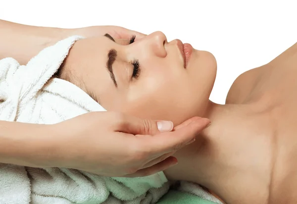 Anti aging facial massage — Stock Photo, Image