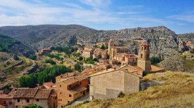 Cidade mediaval de Albarracin na provincia de Teruel em Espanha