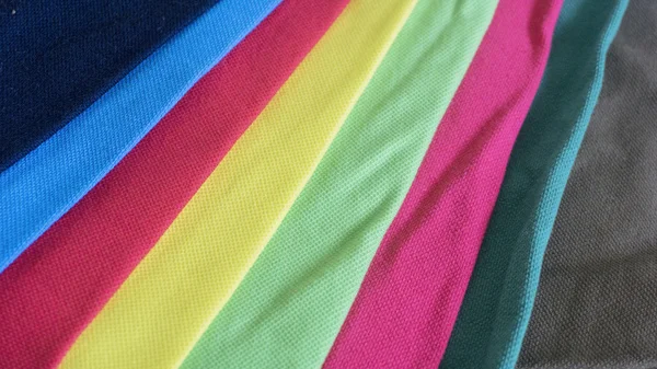 Крупним планом барвистий в'язаний текстильний матеріал — стокове фото