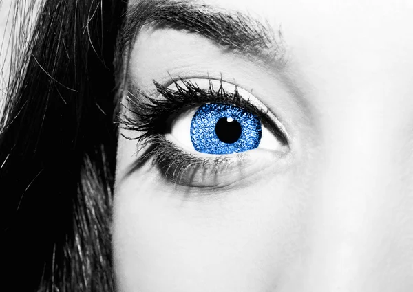 Крупним планом знімок жіночого ока — стокове фото