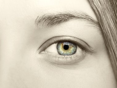 Anlayışlı güzel bakmak kadın vintage gözler