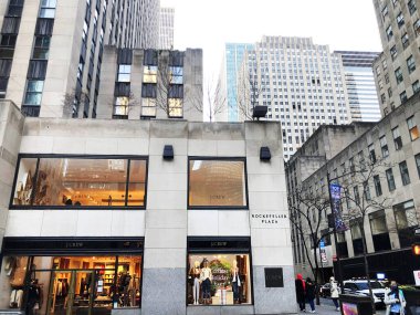 NEW-YORK, UAS 20 Kasım 2020: ABD 'nin New York şehrinde Covid -19 salgını nedeniyle Manhattan sokaklarının yarısı boş 