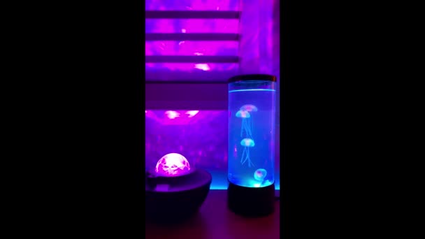 Lightahead LED denizanası lambası — Stok video