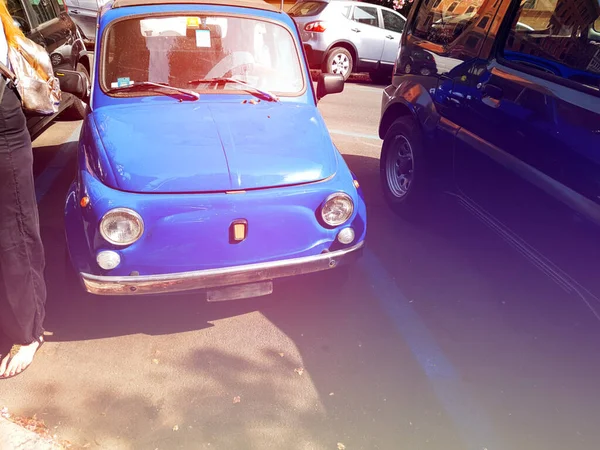 Rome Italy July 2018 Roman Streets Cars Rome Italy High — Stock Photo, Image