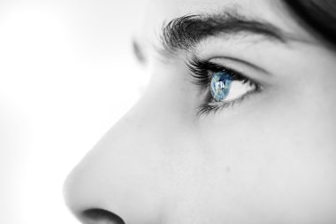 anlayışlı bak mavi gözlü çocuk