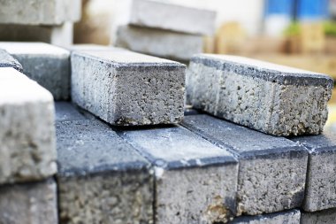 Çimento tuğla blok yığını 
