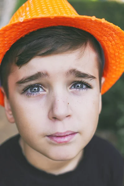 Közelről egy jóképű fiú portré — Stock Fotó