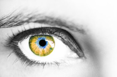 Anlayışlı güzel bakmak kadının gözleri