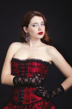 Güzel bir kadının portresi. Moda fotoğrafı. 