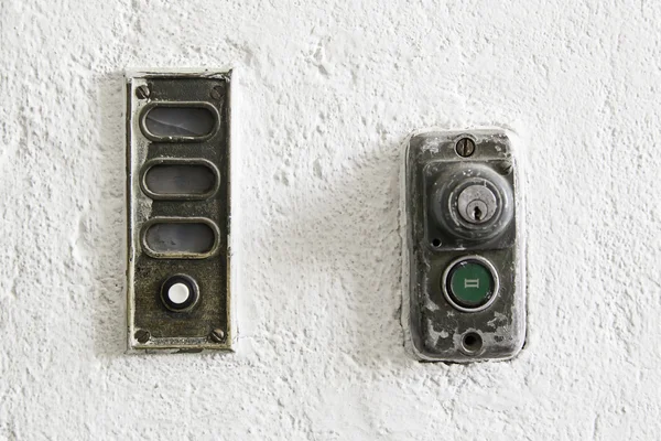 Interruptor eléctrico antiguo — Foto de Stock