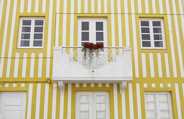 Detalhe de uma fachada típica de Aveiro — Fotografia de Stock