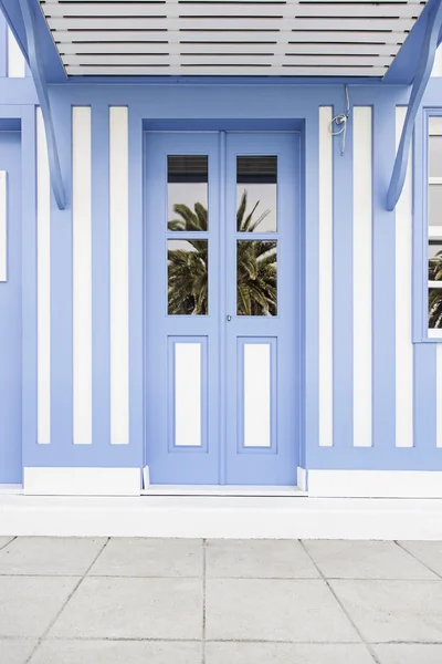 Detalhe de uma fachada típica de Aveiro — Fotografia de Stock