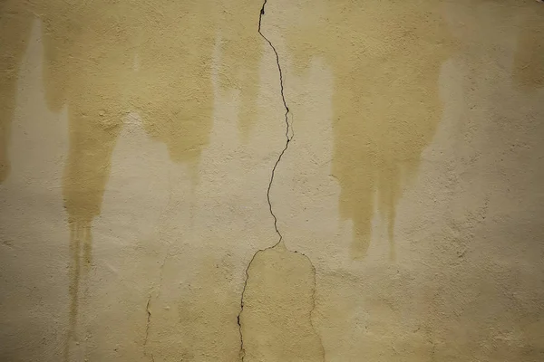 Muro Cemento Incrinato Dettaglio Rovina Abbandono — Foto Stock