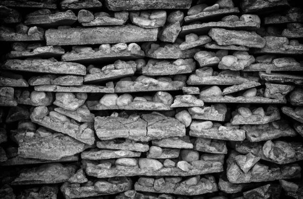 Stenen Kiezelstenen Achtergrond Detail Van Opgestapelde Steen — Stockfoto