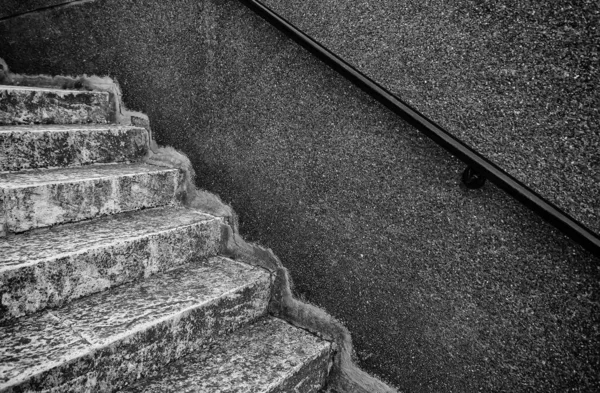 Detalhe Das Escadas Acesso Pedestre — Fotografia de Stock