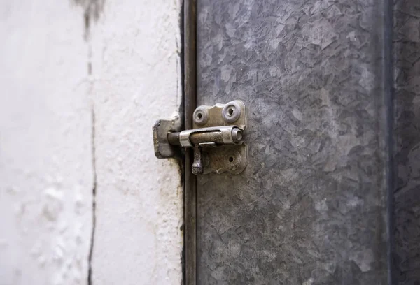 Detalle Seguridad Protección Una Puerta Vieja —  Fotos de Stock